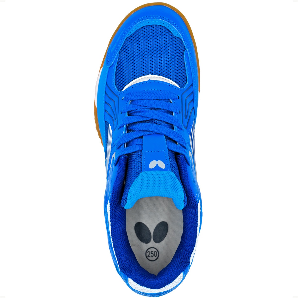Butterfly Lezoline Reiss Shoes: Top Profile of Blue Shoe